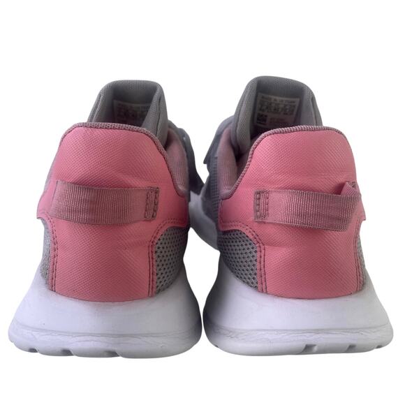 Adidas Girl's Tensaur Run K Jr GZ2667 Grey/White/Pink Athletic Sneakers Size 7 - Picture 6 of 11